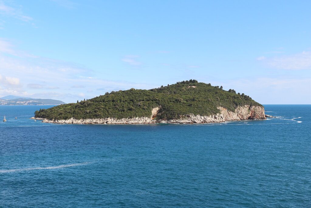 Lokrum Island in the Adriatic Sea off Dubrovnik