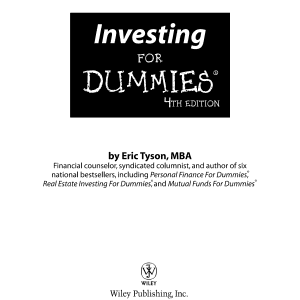 Investing For Dummies