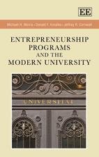 Entrepreneurship Programs and the Modern University
