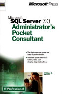 Microsoft SQL Server 7.0 Administrator's Pocket Consultant