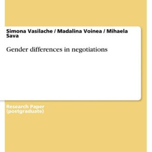 Gender differences in negotiations