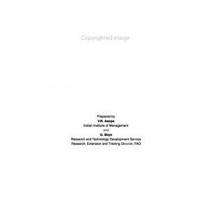 Management of Agricultural Research: A Training Manual