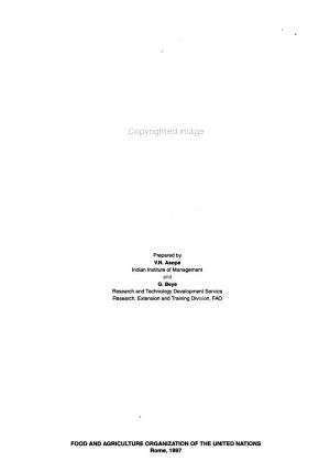 Management of Agricultural Research: A Training Manual