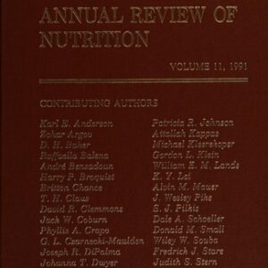 Annual Review of Nutrition