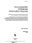 Encyclopedia of Business Information Sources