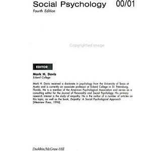 Social Psychology 2000-2001