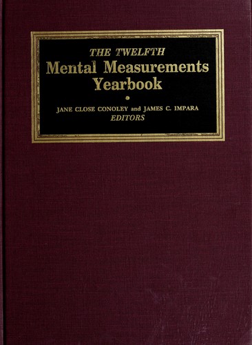 The Tenth Mental Measurements Yearbook