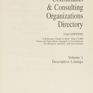 Consultants & Consulting Organizations Directory