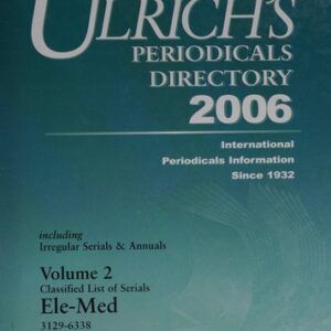 Ulrich's Periodicals Directory 2003: International Periodicals Information Since 1932 : Including Irregular Serials & Annuals. Indexes. U.S. Newspapers and Newspaper indexes