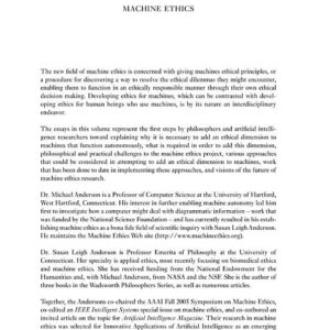 Machine Ethics